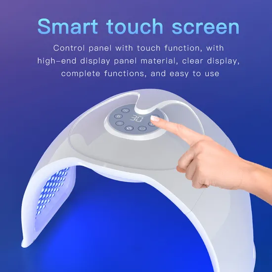 2024 New Hot and Cold Sprayer Facial SPA 9 Colors PDT LED Red Light Mask Photon Therapy Facial Anti