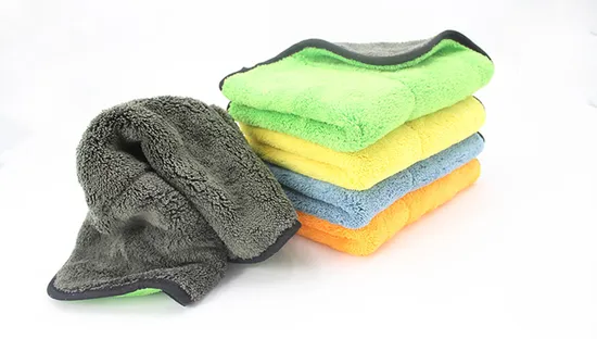 600GSM 800GSM Household Cleaning Cloth Plush Microfibre Car Detailing Washing Drying Towel