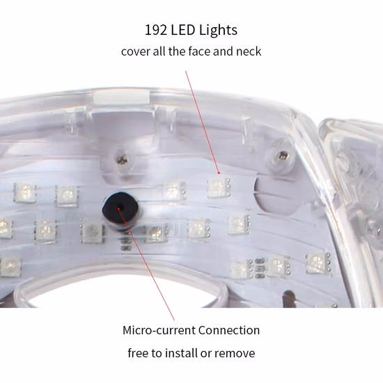 LED Face Mask LED Neck Mask Yyr Factory Direct Sale LED Face Neck Mask
