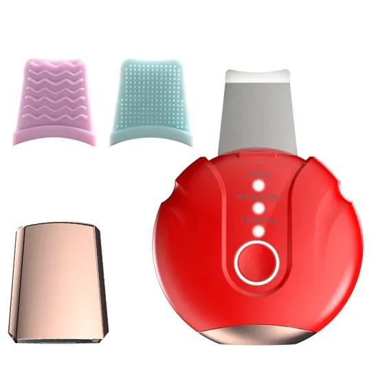 2022 New Design Sonic Facial Skin Scrubber Peeling Face Skin Spatula Ultrasonic Skin Scrubber 
