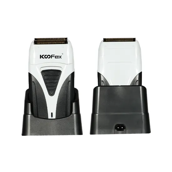 Koofex Double Stainless Steel Blades Low Noise Foil Shaver Men Beard Hair Removal Trimmer Electric Rechargeable Hair Shaver 