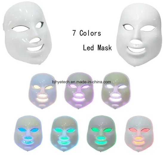 7 Colour Photon LED Beauty Skin Colored Face Mask with Neck Care 
