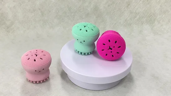 Purple Silicone Body Wash Facial Instrument Double
