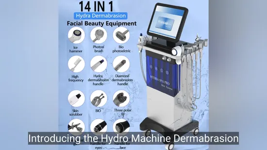 Hydro Machine Dermabrasion Peelig Skin Cleansing Face Treatment Ultrasound RF Microdermabrasion Facial 