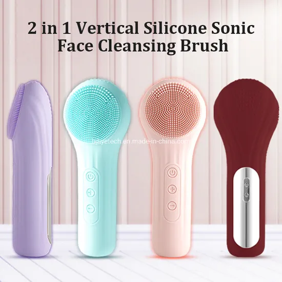 New Ipx7 Waterproof Best Facial Cleansing Brush Silicone Face Brush Face Massager Sonic Face Cleansing Skin Massager 
