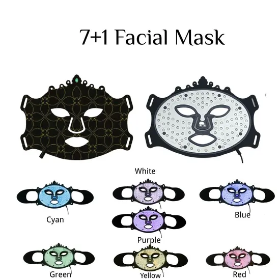 3.7W 384 LEDs Portable Skin Care Product LED Red Infrared Light Therapy Facial Mask 