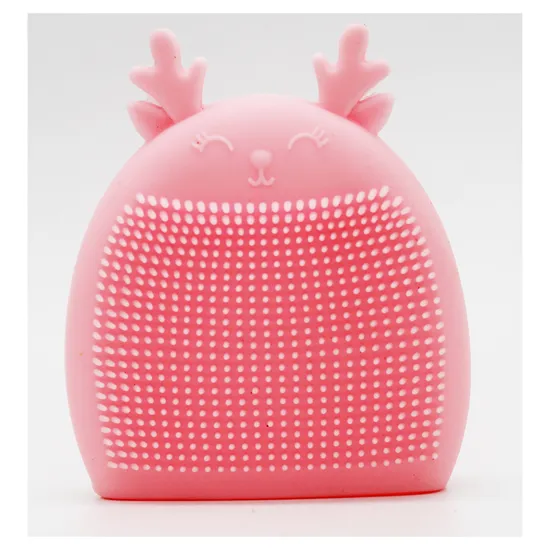 Super Soft Silicone Face Cleanser and Massager Brush Manual Facial Cleansing Brush Handheld Mat Scrubber for Sensitive Delicate 