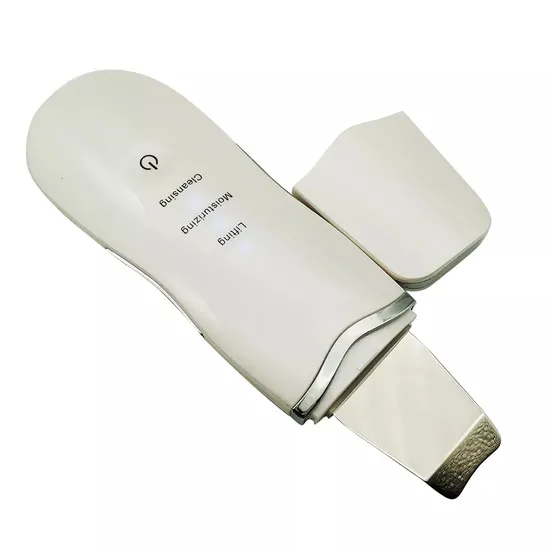 Amazon Black White Ultrasonic Skin Scrubber Wireless Face Scraper Lifting Moisturizing Cleaning USB Chargeable 