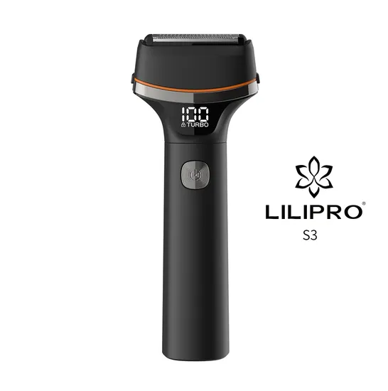 Lilipro S3 Rechargeable Portable Men Shavers Waterproof LCD Display Electric Foil Shaver 