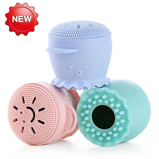 Wholesale Portable Beauty Products Soft Silicone Octopus Face Brush Facial Cleanser 