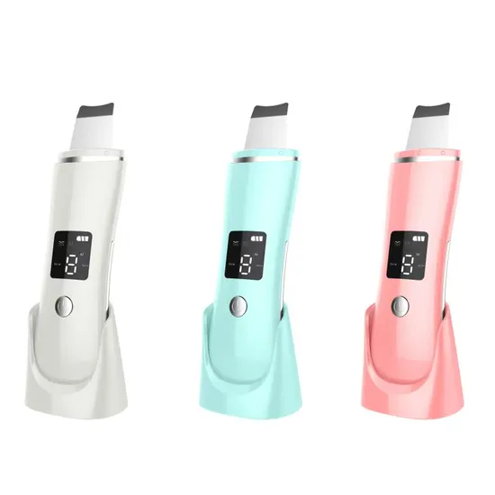 Advanced Ultrasound Skin Scrubber Facial Apparatus Face Peeling Ultrasonic Skin Scrubber Tool Facial Cleaning Skin Care 