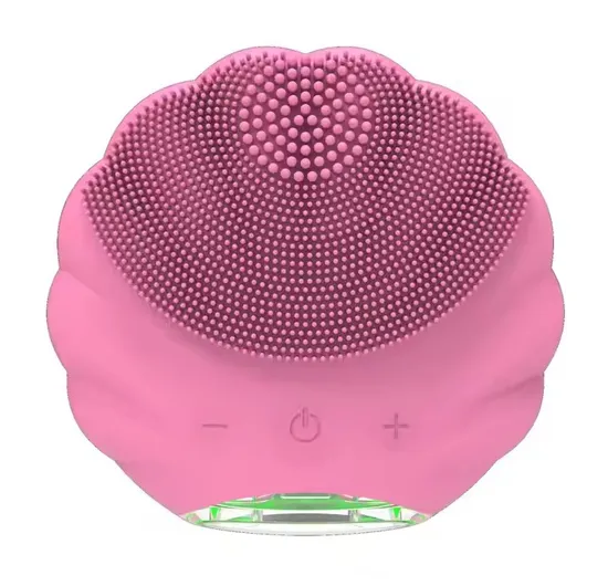 Electric Facial Silicone Vibrating Brush Cleanser Skin Care Massager for Deep Clean 