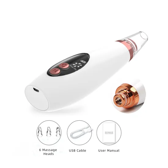 Chinese Design 4 in 1 Electric Vacuum Nose Blackhead Remover Tools for Acne Pimples Removal 