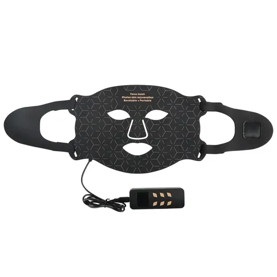 Home Use Rechargeable LED Light Therapy 4 Light Repair Skin Remove Pore Wrinkle Anti Aging LED Facial Mask 