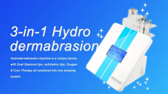 Cleansing and Hydrating Skin Care Crystal Diamond Microdermabrasion Hydrodermabrasion Machine 